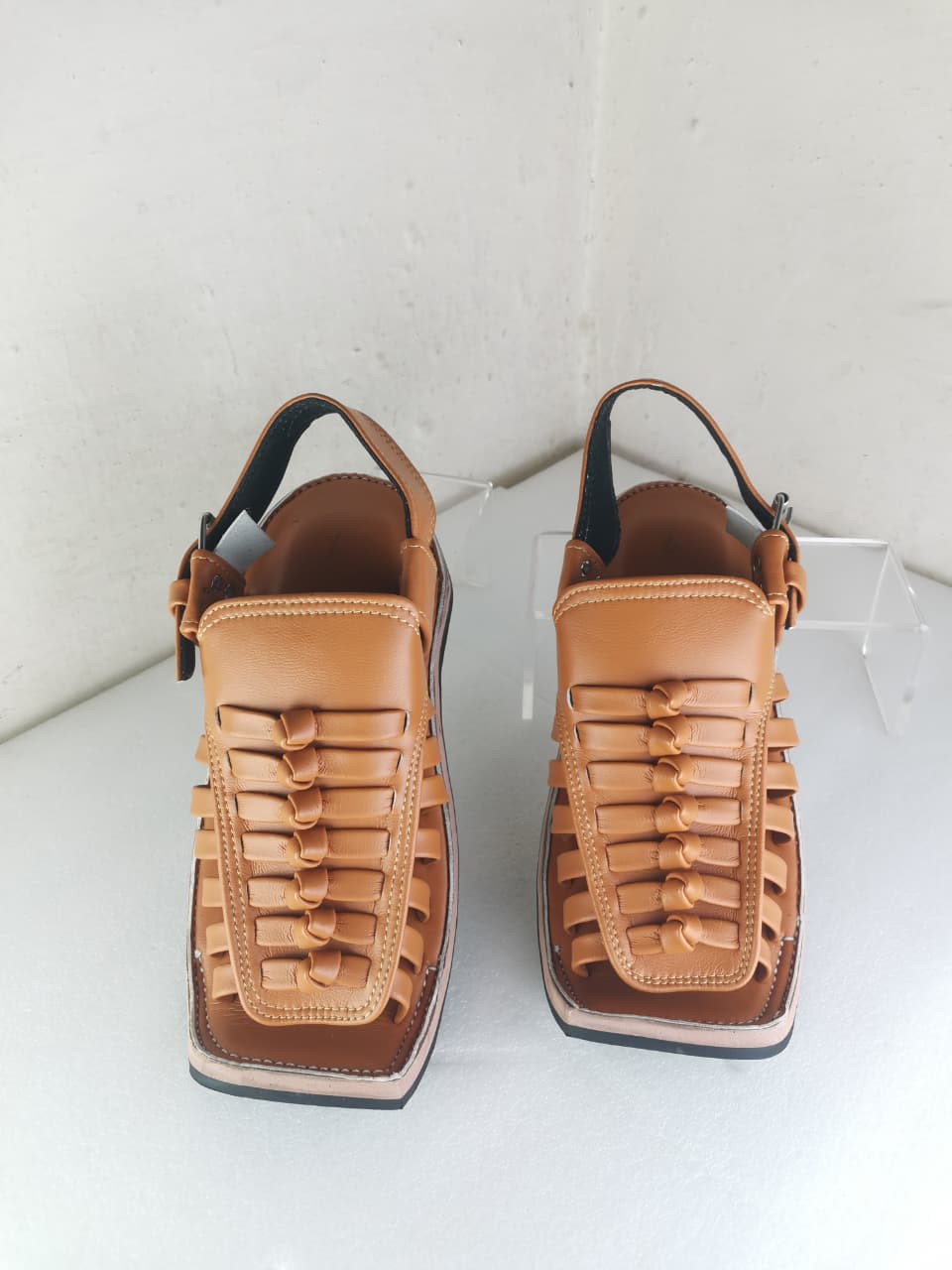 Premium Mustard Leather Peshawari Chappal for Men | Handcrafted Traditional Sandals